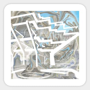 geisel library the brutalist brutalismus modern architecture building art Sticker